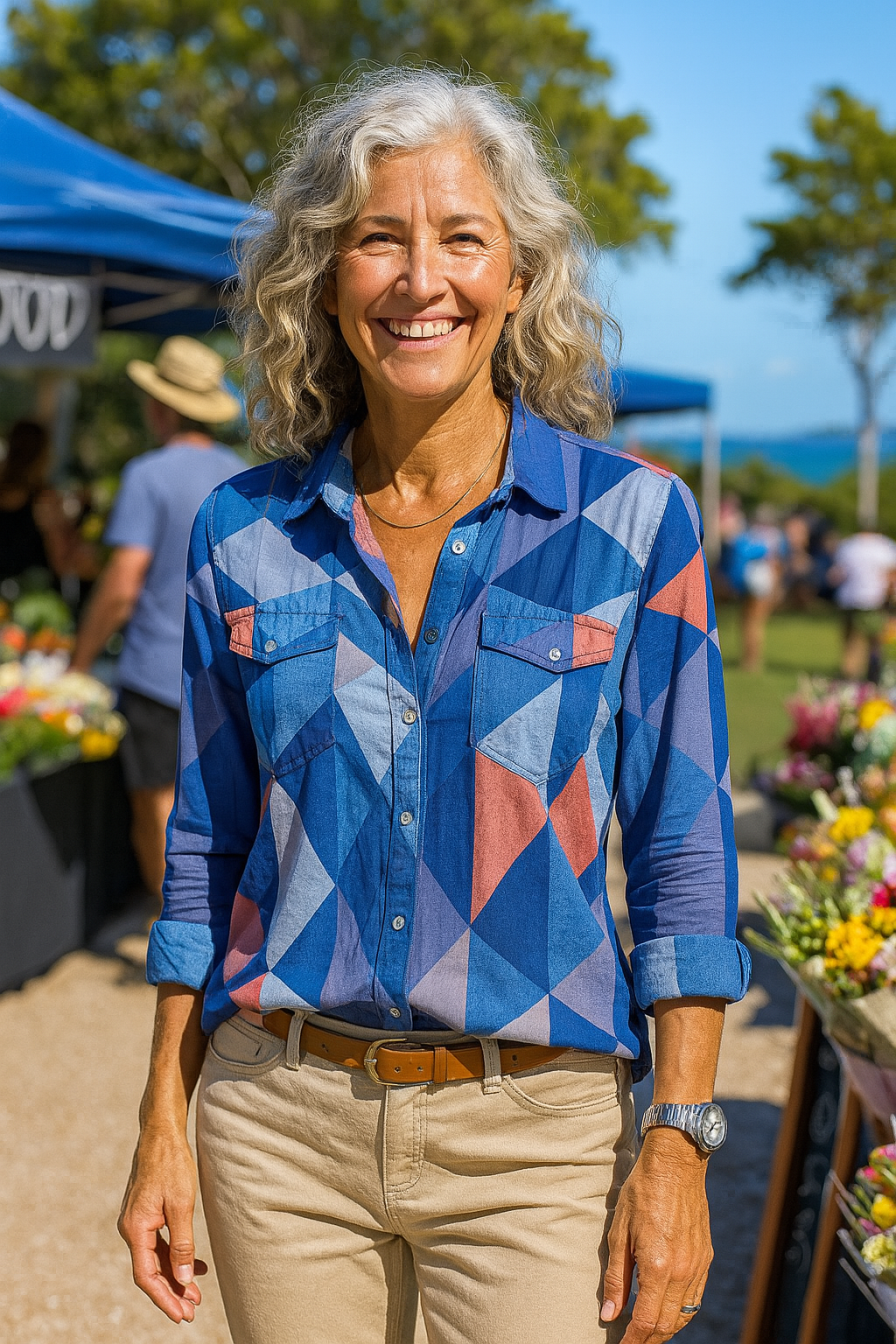 Zara | Chic Geometric Blouse