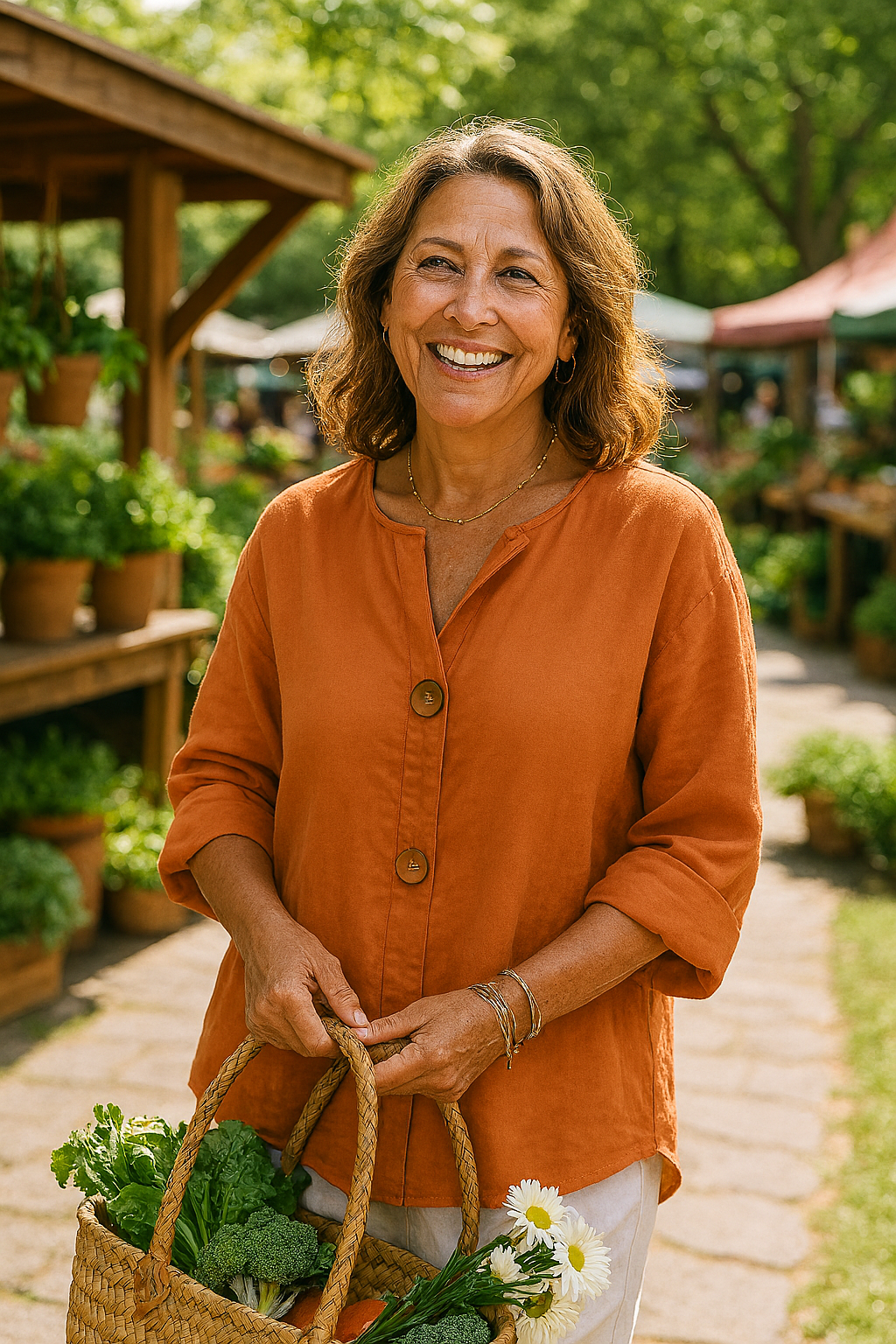 Sage | Effortless Cotton-Linen Blouse