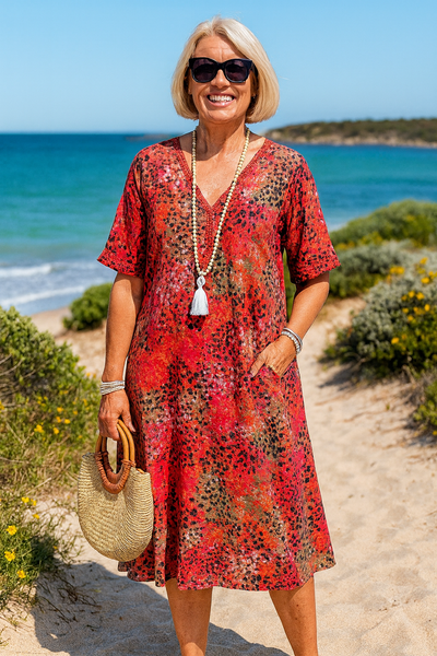 Nora | Chic Tummy-Control Midi Dress