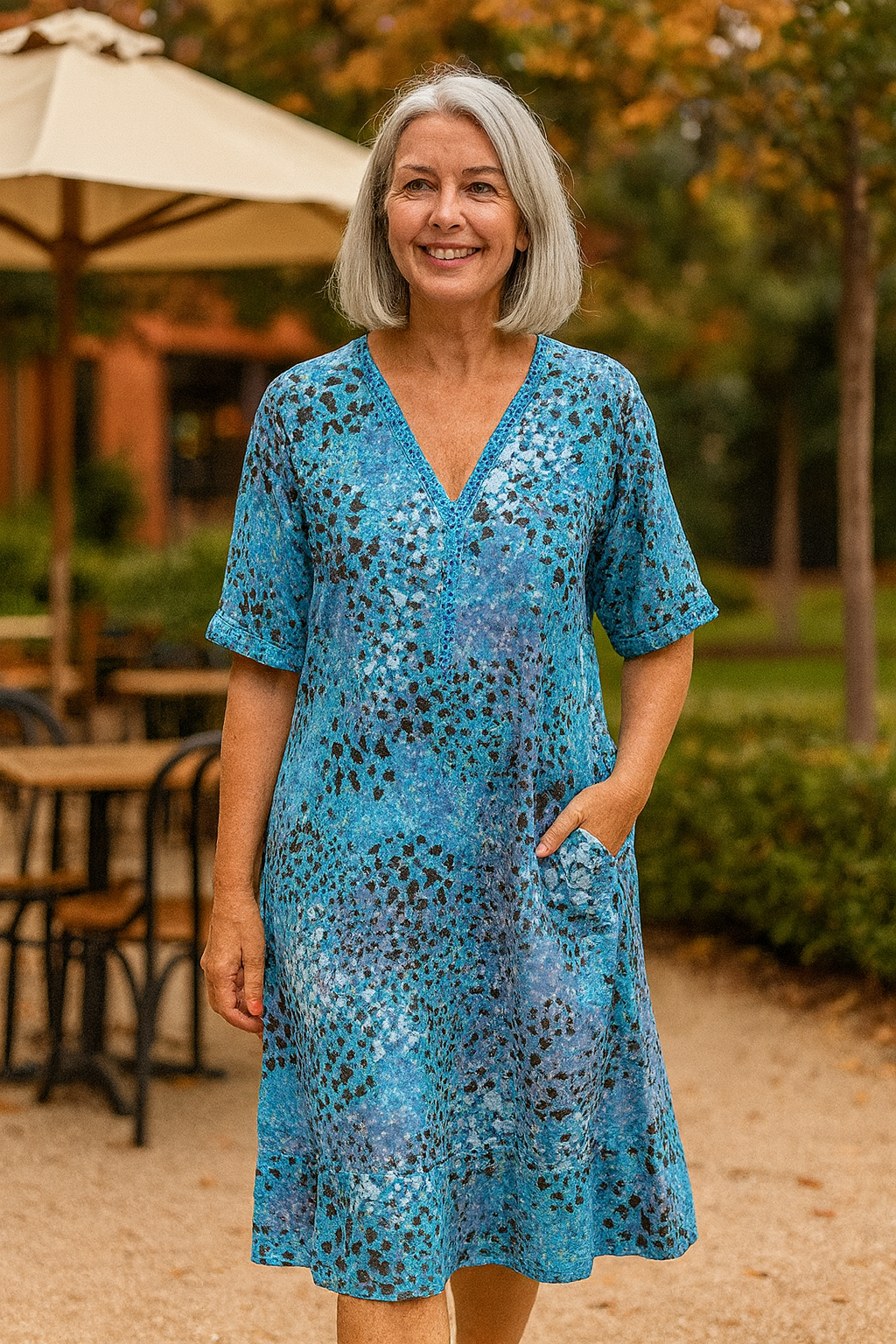 Nora | Chic Tummy-Control Midi Dress