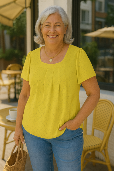 Nora | Effortless Pleated Top