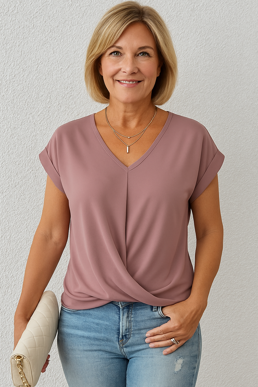 Luna | Elegant Twist-Front Top