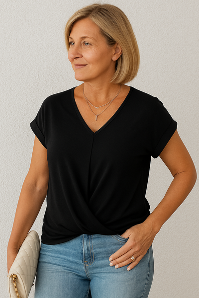 Luna | Elegant Twist-Front Top
