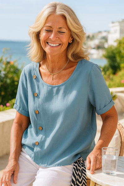 Mira | Chic Button Detail Blouse