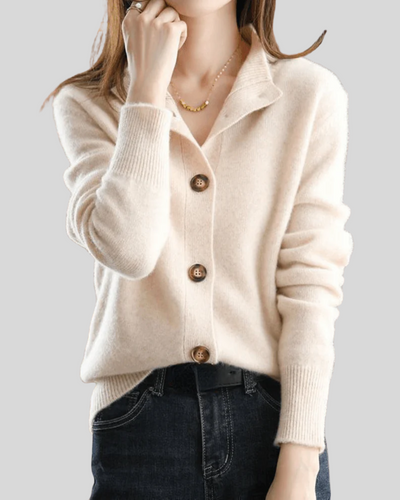 Cleo | Retro Cashmere Cardigan