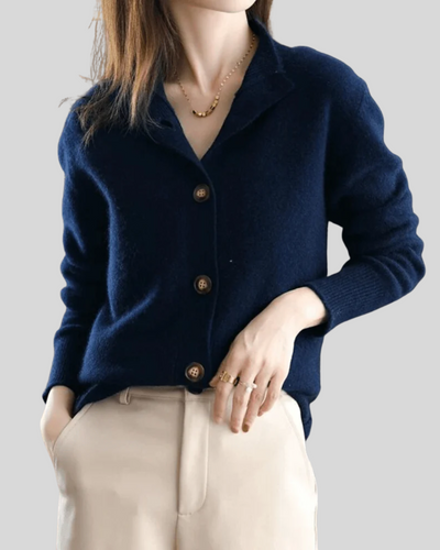Cleo | Retro Cashmere Cardigan
