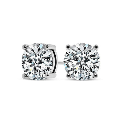 Nova | Elegant White Gold Earrings