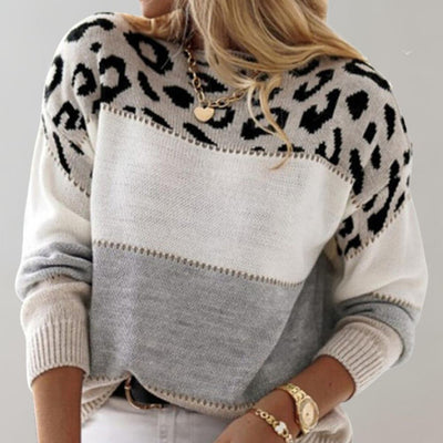 Kira | Chic Leopard Knit Sweater