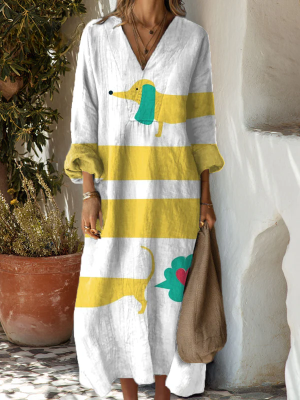 Dachsy | Vintage Art Print Dress