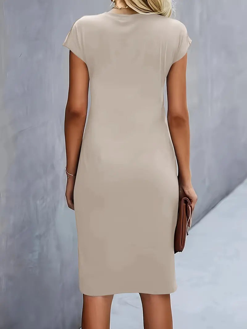 Cleo | Chic Round Neck Dress