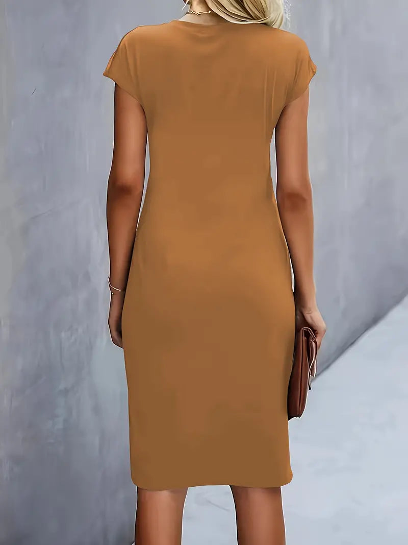 Cleo | Chic Round Neck Dress