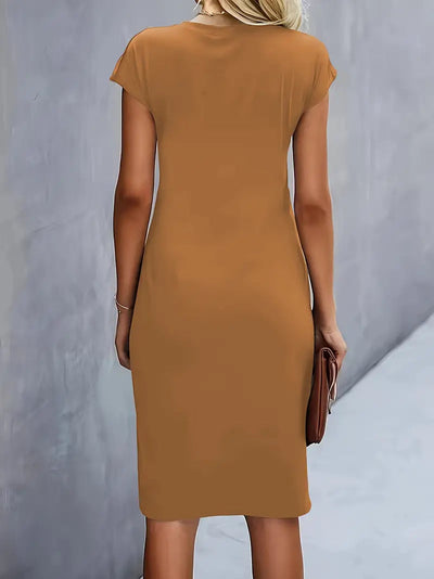 Cleo | Chic Round Neck Dress