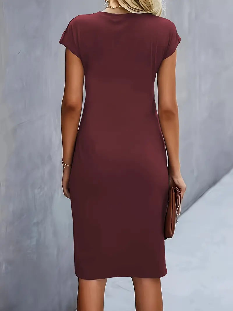 Cleo | Chic Round Neck Dress