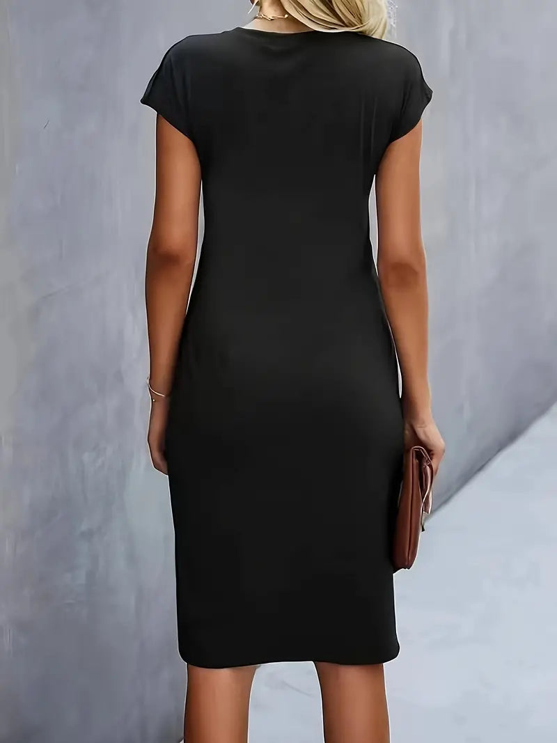 Cleo | Chic Round Neck Dress