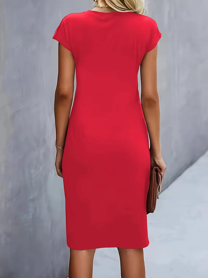 Cleo | Chic Round Neck Dress