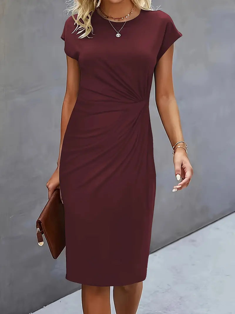 Cleo | Chic Round Neck Dress