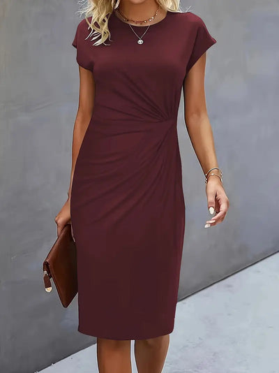 Cleo | Chic Round Neck Dress