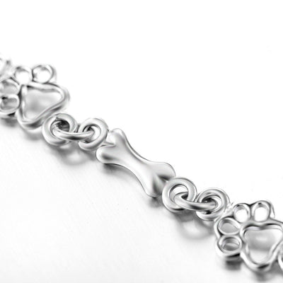 Pawsome | Silver Dog Charm Bracelet