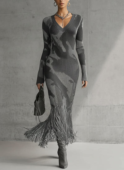 Mila | Olive V-Neck Bodycon Dress