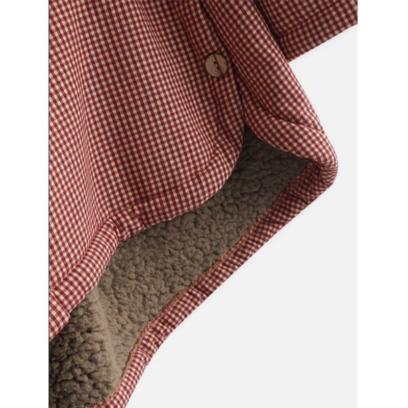 Nora | Cozy Checked Hooded Coat