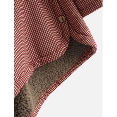 Nora | Cozy Checked Hooded Coat