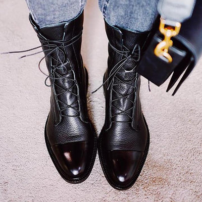 Nala | Chic Leather Ankle Boots