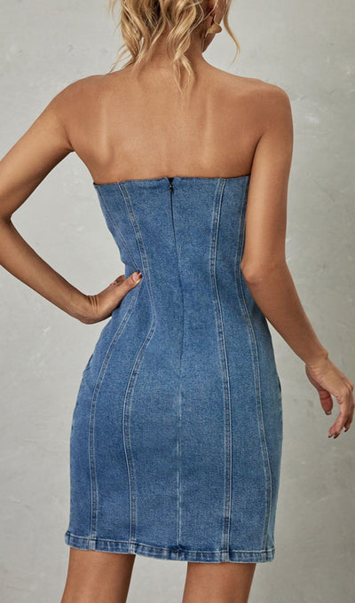 Dune | Chic Denim Mini Dress