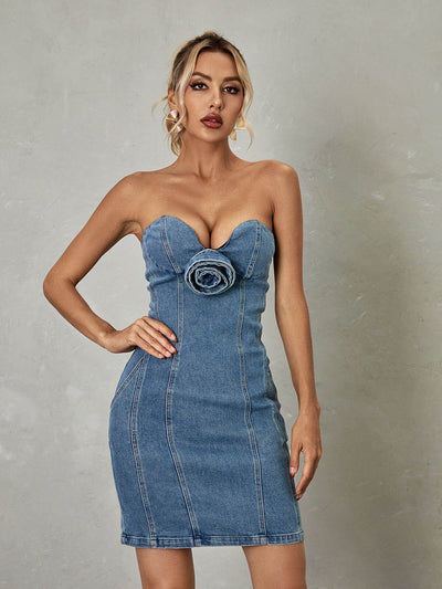 Dune | Chic Denim Mini Dress