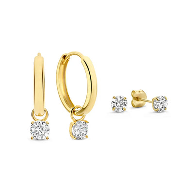 Luna | Elegant Gold Earrings Set