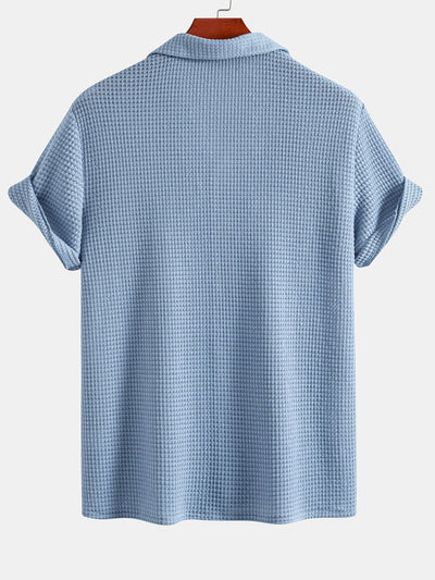 Coastal | Waffle Texture Shirt & Shorts