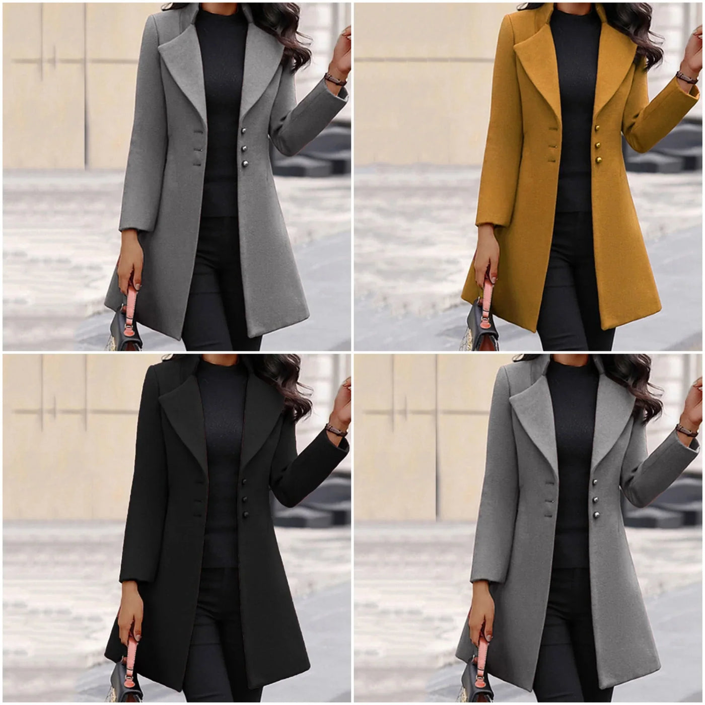 Luxe | Tailored Buttoned Coat