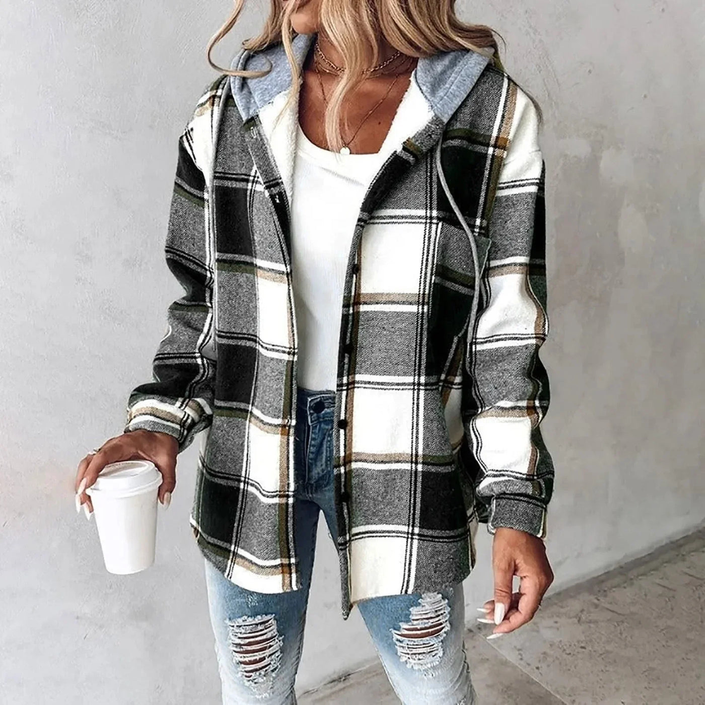 Cleo | Warm Plaid Jacket