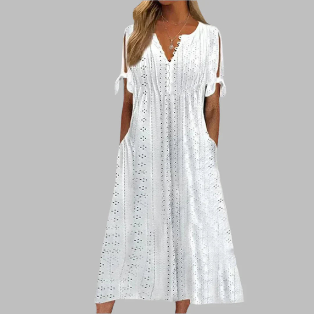 Mila | Chic Tie-Sleeve Dress