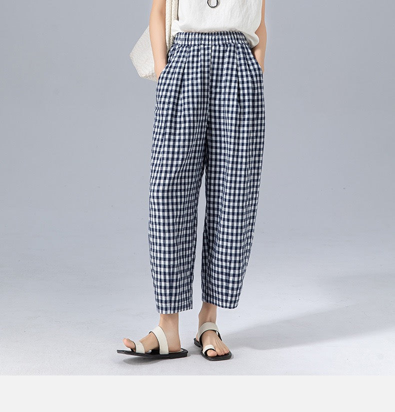 Nora | Chic Gingham Trousers
