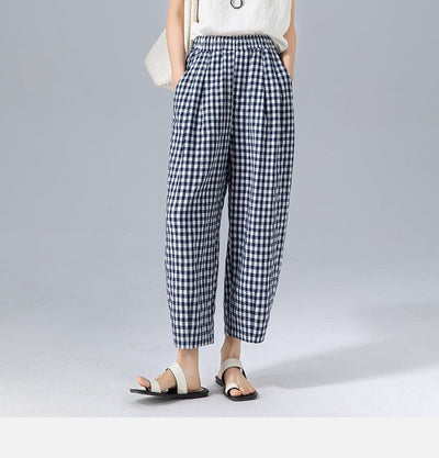 Nora | Chic Gingham Trousers