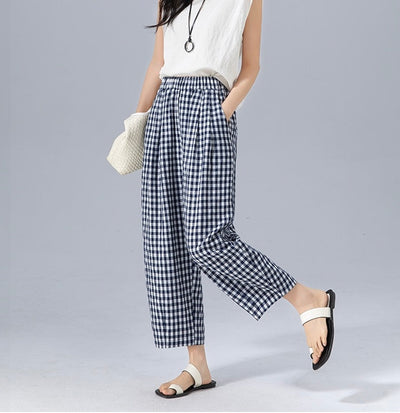 Nora | Chic Gingham Trousers