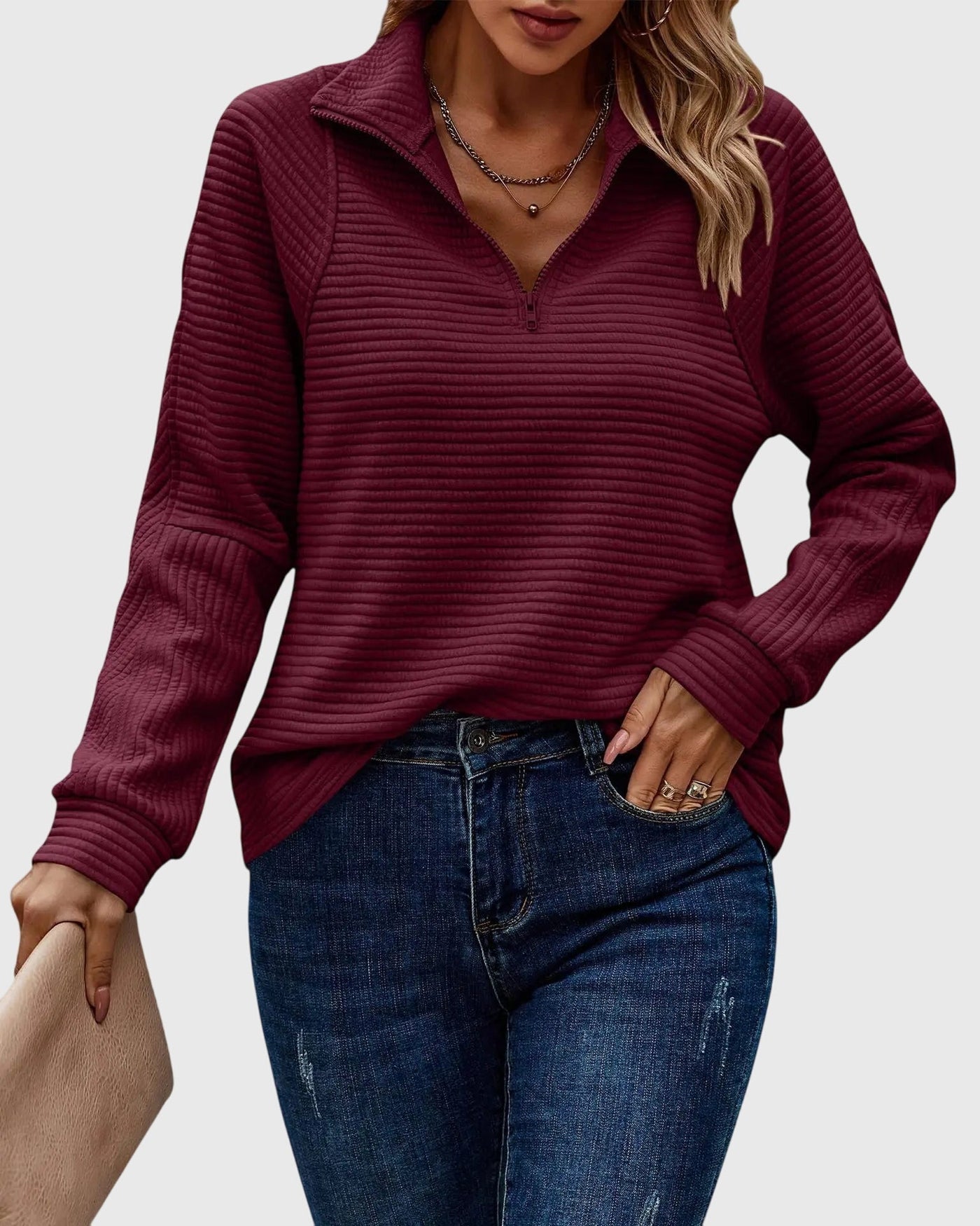 Mira | Chic Half-Zip Sweater