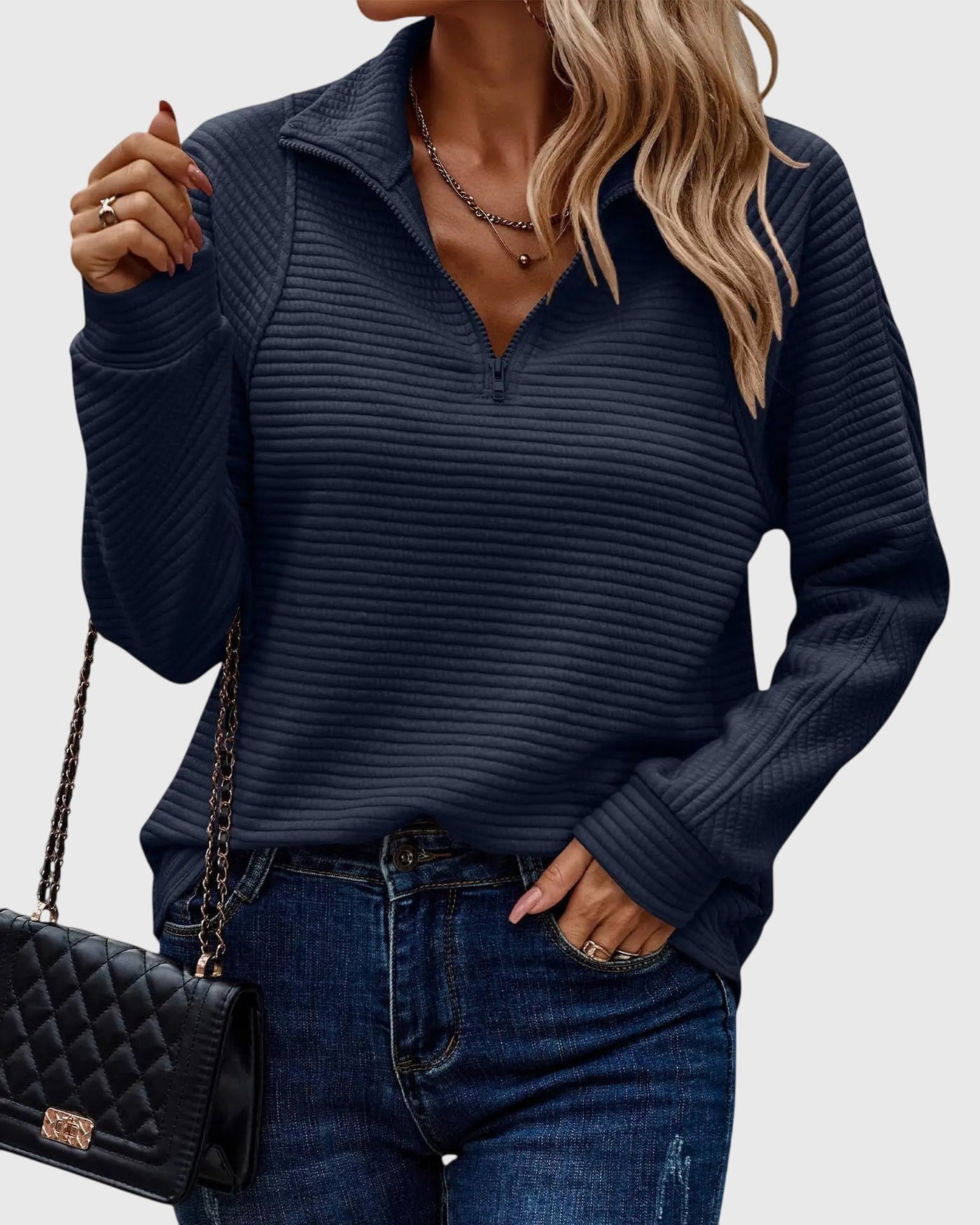 Mira | Chic Half-Zip Sweater