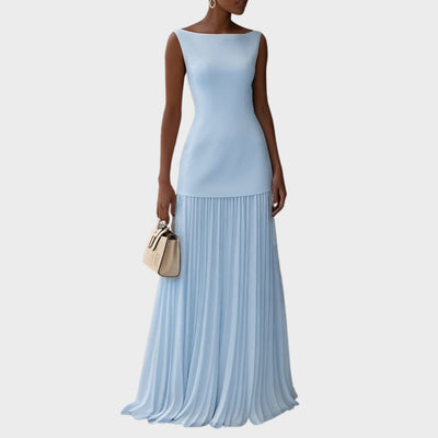 Nala | Flowing Pleated Sleeveless Dress