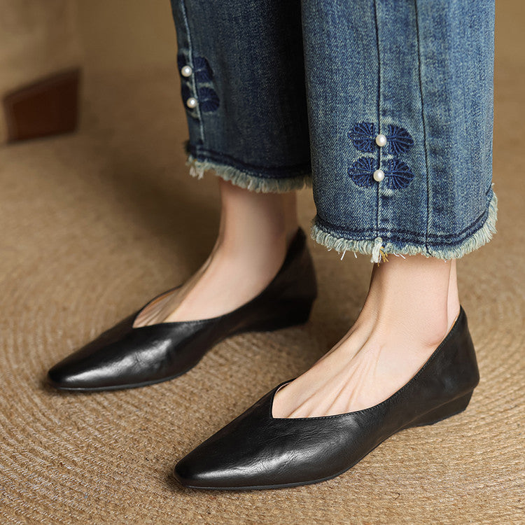 Zara | Luxe Leather Slip-Ons