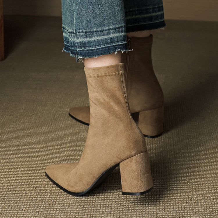 Zara | Luxe Suede Ankle Boots