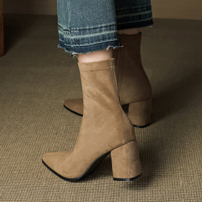 Zara | Luxe Suede Ankle Boots