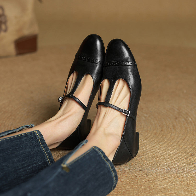 Ella | Luxe Leather Ballet Flats