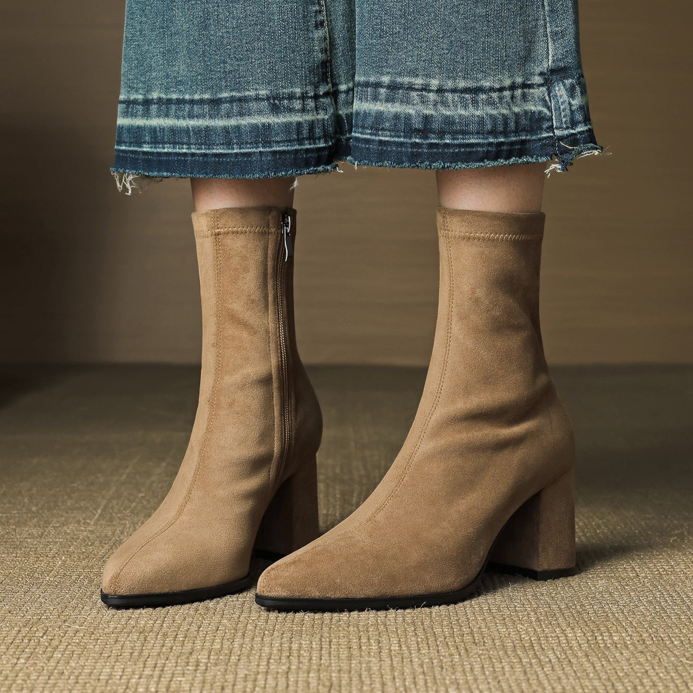 Zara | Luxe Suede Ankle Boots