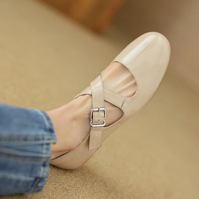 Kylie | Luxurious Leather Ballet Shoes