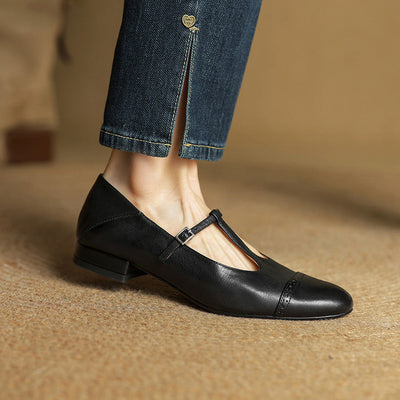 Ella | Luxe Leather Ballet Flats