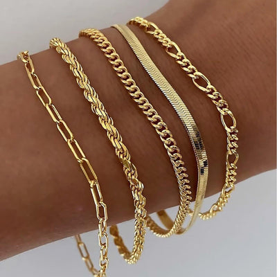 Ellis | Elegant Gold Bracelet Set