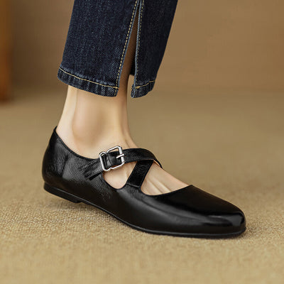 Kylie | Luxurious Leather Ballet Shoes