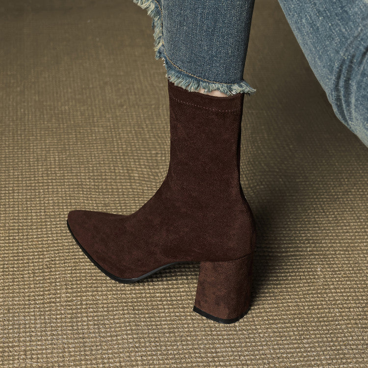 Zara | Luxe Suede Ankle Boots