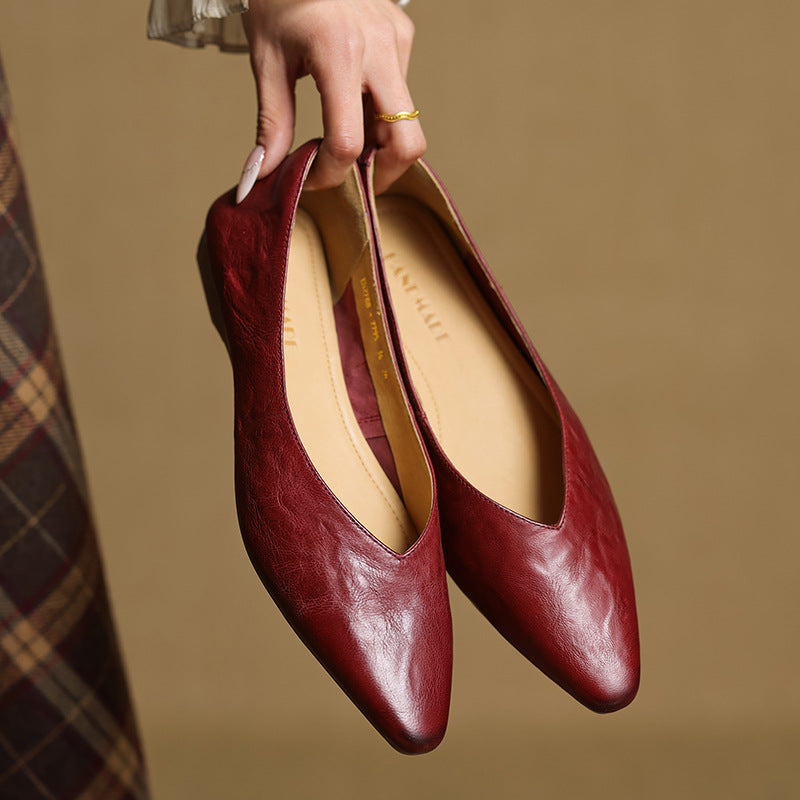 Zara | Luxe Leather Slip-Ons